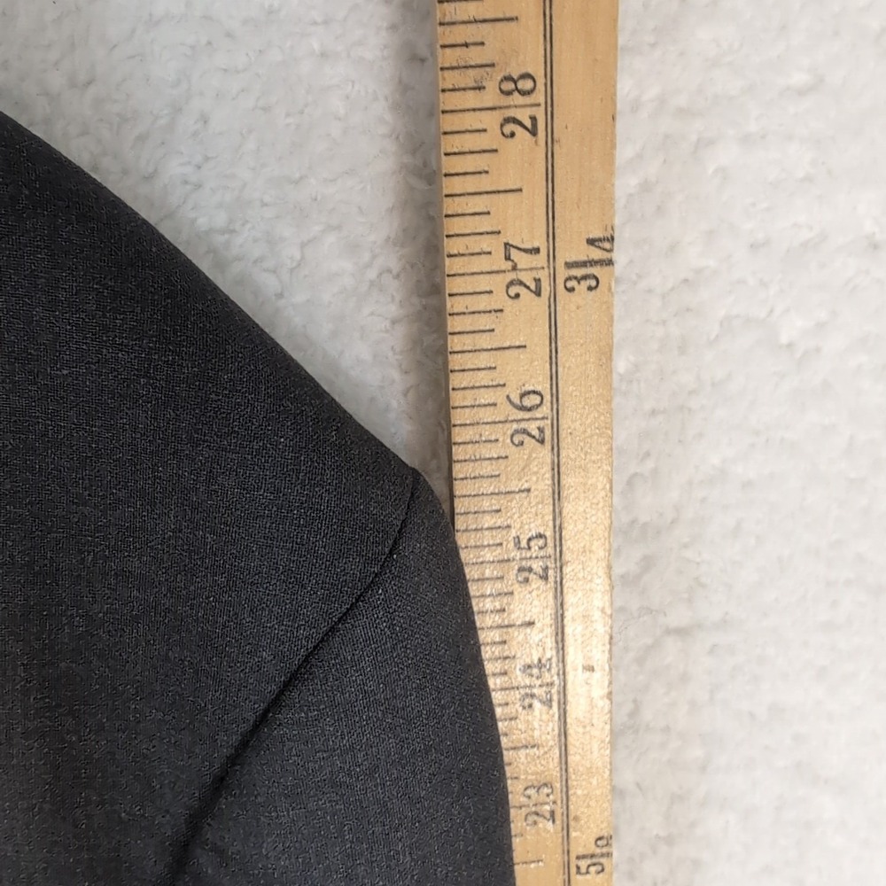Brooks Brothers Blazer Men's 46 L Dark Gray Wool Brooksease 2 Button Stretch - Picture 5 of 8